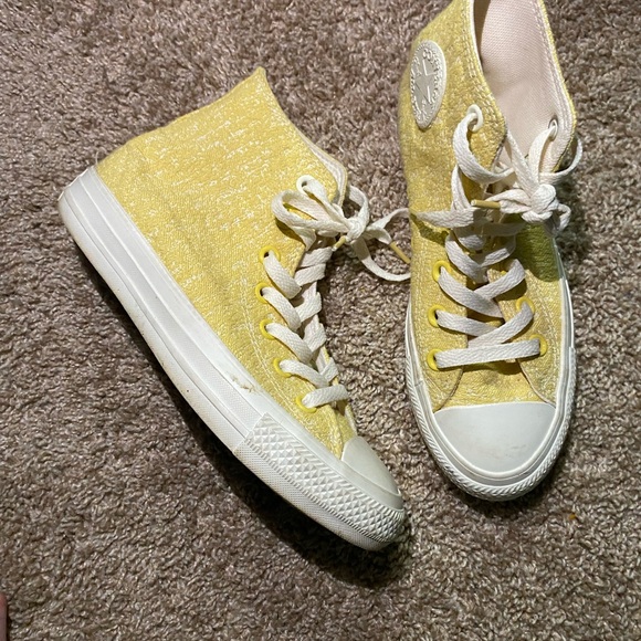 Converse Shoes - Converse Yellow High-Top Sneakers